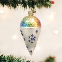 Old World Christmas Snow Cone Glass Christmas Ornament 32254 - £10.91 GBP