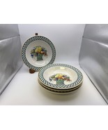 Set of 4 Villeroy &amp; Boch BASKET Rim Cereal Bowls - $4,057.45 MXN