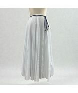 NWT Oscar de la Renta White Pleated Skirt Size XS - 25&quot; Waist Retails $1... - €168,77 EUR