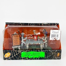 Retired 2009 Lemax Spooky Town Bone Appetit Skeleton Restaurant Halloween NIB - £59.99 GBP