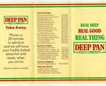 Deep Pan Pizza Company Take Away Menu London England  - $17.82