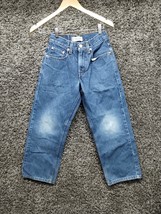 Levi 569 Jeans Youth 10 Regular 25x25 Blue Loose Fit Straight Leg Relaxe... - $17.38