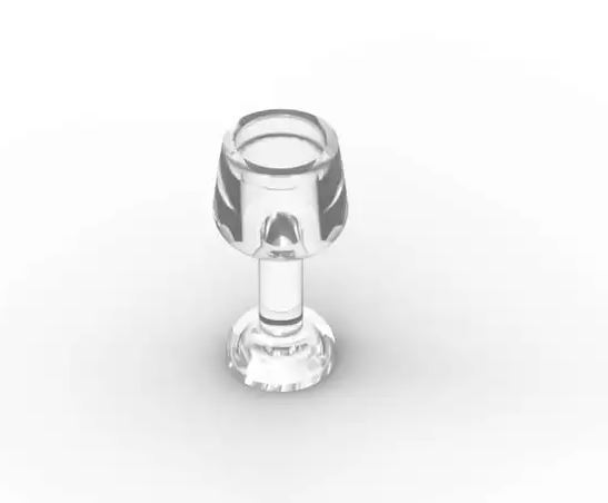 Clear Goblet Drinking cup glass Minifigure US Toy - $2.00