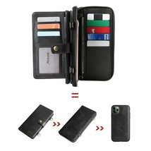 Leather Wallet Magnetic flip back cover Case For iPhone 12 12Pro 12Max mini - £78.79 GBP