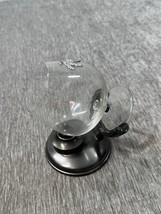 Vintage Zinn Pewter Brandy Warmer Glass Matching Candle Cognac Barware G... - $724.21 MXN