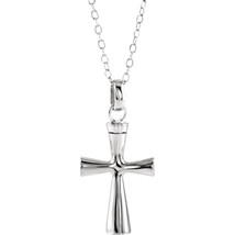 Sterling Silver Plain Cross Ash Holder with Chain  - £135.88 GBP