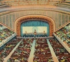1930s Interior of the Cleveland Public Auditorium Cleveland Ohio Linen Postcard - £13.85 GBP