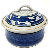 Art Pottery Covered Serving Dish w/Lid Oven Safe Casserole Signed Renne ... - £27.87 GBP
