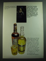 1969 Canadian Club &amp; Yellow Chartreuse Ad - Thought it was going to be too sweet - £14.50 GBP