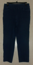 Excellent Womens Alfred Dunner Distressed Denim Pull On Pant W/ Pockets Size 12 - £22.00 GBP