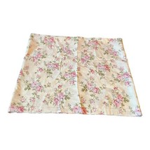 White Vintage Victorian Floral Pink Roses Flower Fabric Almost 3yds Sewi... - $37.39