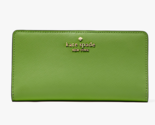 New Kate Spade Madison Large Slim Bifold Saffiano Leather Wallet Turtle ... - £52.47 GBP