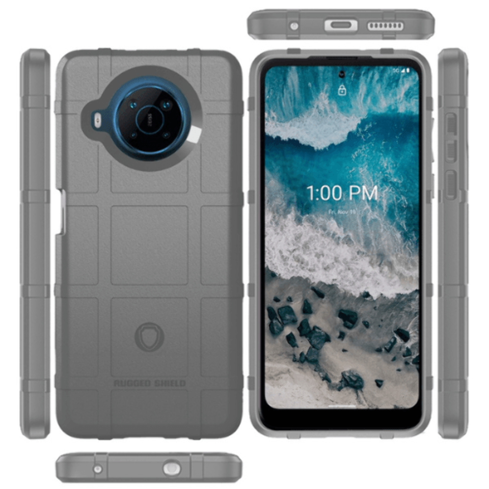 Primary image for Rugged Shield 3.2mm Thick TPU Case Cover Grey For Nokia X100