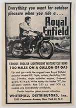 1948 Royal Enfield Motorcycle Advertisement Vtg Transportation Whitehall... - $374.75 MXN
