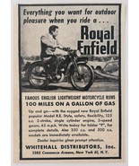 1948 Royal Enfield Motorcycle Advertisement Vtg Transportation Whitehall... - $19.99