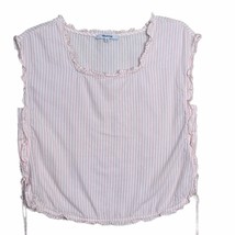Madewell Striped Ruffle Sleeved Top XXS - $25.73