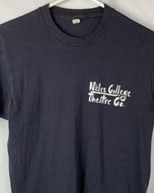Vintage Niles College Theatre Co. T Shirt Single Stitch 50/50 USA Navy 7... - $29.99