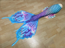 2024 Butterfly Style Big Mermaid Tail for Women Mermaid Costume Swimsuit - £67.13 GBP