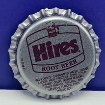 Soda pop bottle cap vintage advertising drink Hires root beer silver ame... - £6.17 GBP