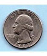 1983 D Washington Quarter - Circulated - Moderate Wear - $7.99