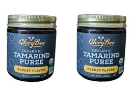 2 JARS Of   GloryBee Organic Tamarind Puree Robust Flavor 12 oz. - £18.04 GBP