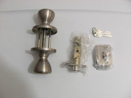 Kwikset Tylo Entry Door Lock Knob Master Keyed Antique Brass Finish 94009-227 - £6.22 GBP