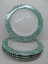 Wolfgang Puck Bistro Spago Set Of 4 Green 8 3/4&quot; Salad Plates VGC - $39.00