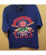 Chicago Cubs National League  Blue T Shirt Short Sleeve XL Baseball - £12.86 GBP