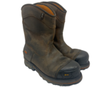 Timberland Men&#39;s Pro A4499 Boondock Waterproof Pull-On Work Boots Brown ... - $75.99