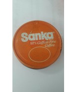 VINTAGE  SANKA INSTANT COFFEE JAR WITH METAL LID - $76.08 MXN
