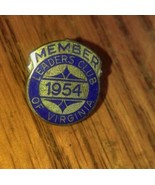 Vintage 1954 Leaders Club Of Virginia Member Pin Lapel Hat Screw Back YMCA - $24.99