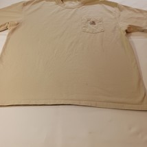 Carhartt K87DES Men's Cotton Tan/Beige Short Sleeve T-Shirt Size XL Chest 53" image 9