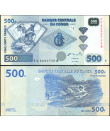 DR Congo 500 Francs. 04.01.2002 UNC. Banknote Cat# P.96a - £2.33 GBP