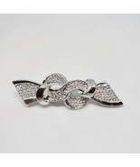 Vintage GERRY&#39;S Silver Tone Ribbon Pin Brooch - $14.95