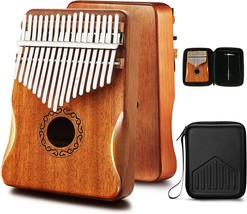 The Mifoge Kalimba Thumb Piano 17 Keys With Mahogany Wood, Mbira, And Fi... - £35.24 GBP