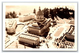 RPPC Aerial View Capitol Building Olympia Washington WA VI Photo 208 Postcard R7 - £3.66 GBP