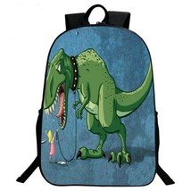 Jurassic World Dinosaur 3D Print Backpack Unisex Student School Bag Travel Bag - £19.15 GBP
