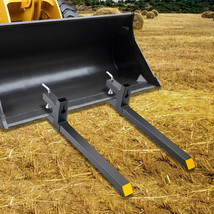 VEVOR Clamp on Pallet Forks 2000lbs Tractor Forks 43&quot; Heavy Duty Bucket ... - £100.49 GBP