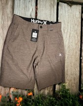 NWT Hurley Mens Heathered 4-Way Stretch Walk Shorts SIZE 28 9.5&quot;inseam B... - £21.14 GBP