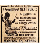 Black Watch Madison Square Garden Advertisement 1963 NYC Military Band D... - €43,01 EUR