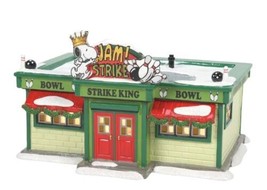 Dept 56 Strike King Bowling Alley Illuminated With Snoopy New In Box #6009840TKT - £126.00 GBP