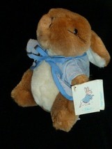 Vintage Eden Toys Plush 7&quot; Beatrix Potter Peter Rabbit Stuffed Animal wi... - £26.10 GBP