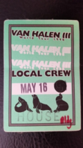 VAN HALEN - 1998 TOUR ROSEMONT HORIZON VINTAGE ORIGINAL CLOTH BACKSTAGE ... - $15.00