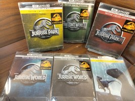 Jurassic World 6 Movies 4K Steelbooks-PROTECTIVE SLEEVES-NEW-Free Box Shipping! - £219.68 GBP