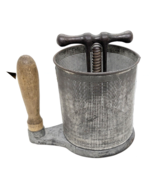 Antique Vintage 1873 American Primitive Old Iron Fruit Or Jelly Press Ex... - $58.41