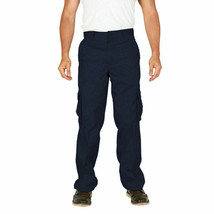 Men&#39;s Classic Multi-Pocket Casual Military Navy Cargo Pants Trousers - 34x32 - £16.61 GBP