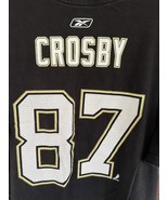 NHL Hockey T-Shirt XL Sidney Crosby #87 Pittsburgh Penguins Team Reebok ... - $29.45