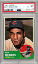 Billy Williams 1963 Topps Baseball Card #353- PSA Graded 6 EX-MT (Chicago Cubs) - £87.13 GBP