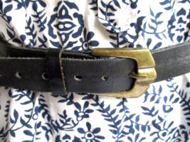 Billy the Kid Belt Womens Small Genuine Cowhide Leather Hand Tooled Strap - $23.74