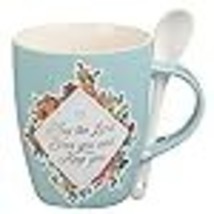Christian Art Gifts Scripture Coffee and Tea Mug with Ceramic Spoon Set for Wome - £7.78 GBP